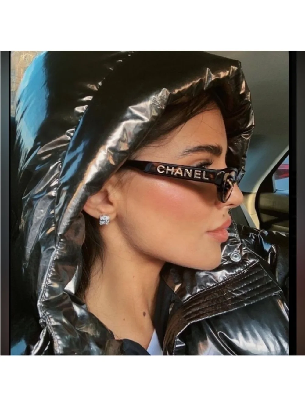 New Chanel Limited Edition rectangle sunglasses A71280 from 2018 collection.